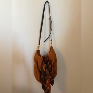 Chic Rust Leather Shoulder Bag